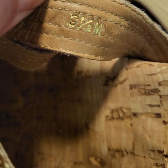 Eric Javits New York Woven Wedge Sandals Neutral Beige, Size 9.5 - Picture 11 of 11